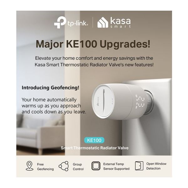 TP - LINK Kasa KE100 KIT Smart Radiator Valve & Wireless Hub - Amar.co.uk