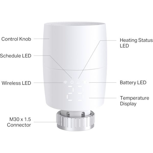 TP - LINK Kasa KE100 Smart Radiator Valve - Amar.co.uk