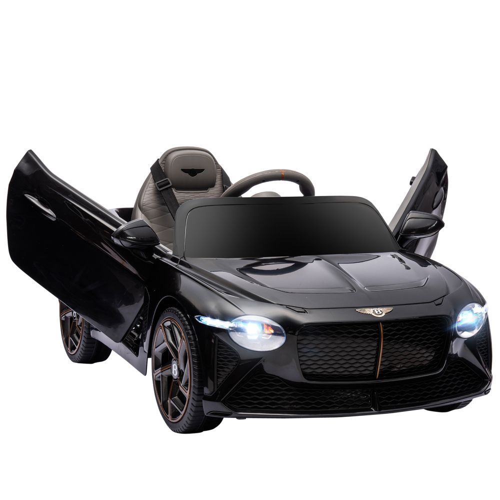 Bentley Bacalar Licensed 12V Kids Electric Car w/ Portable Battery - Black - Amar