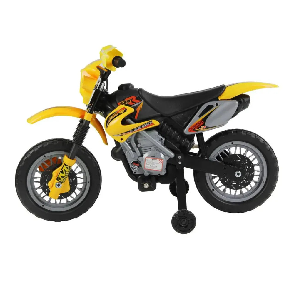 Electric Ride on Motorbike Kids Ride On  Children Motorcycle Yellow - Amar